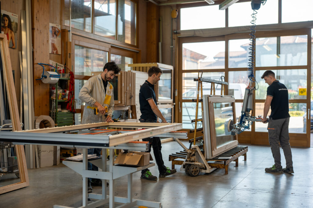 Ambiente laboratorio Ruffoni Style durante le attività