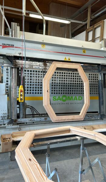 Dettaglio serramento legno-alluminio