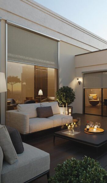 Tenda tecnica su misura fornita da Ruffoni Style